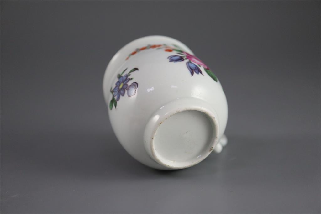 A Worcester bell-shaped coffee cup, c.1760, 6cm high